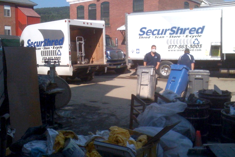 Hurrican Irene in Vermont flood clean up